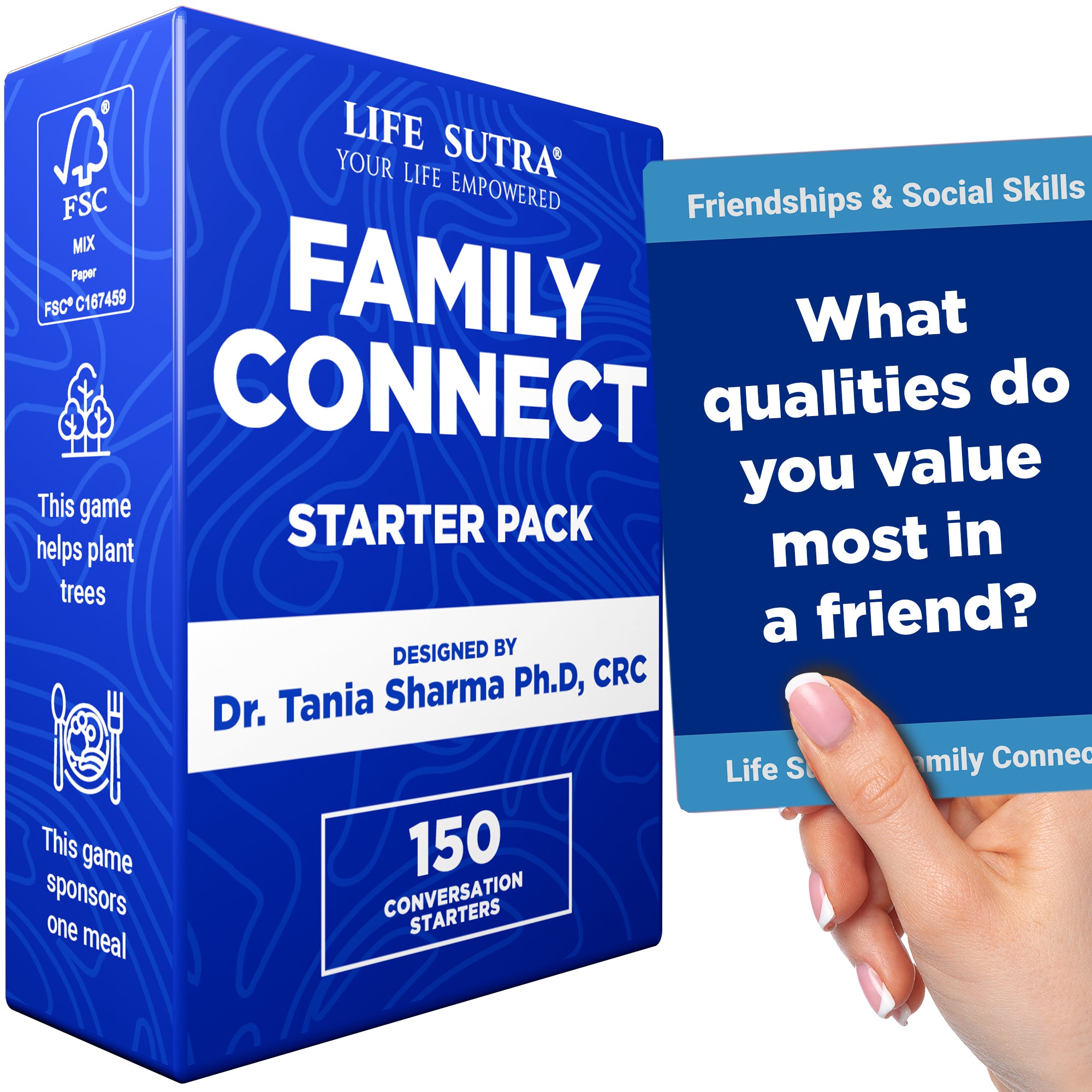 Life Sutra Family Connect Starter Pack - 150 Conversation Starters, Fun Games for Kid, Teens & Adults