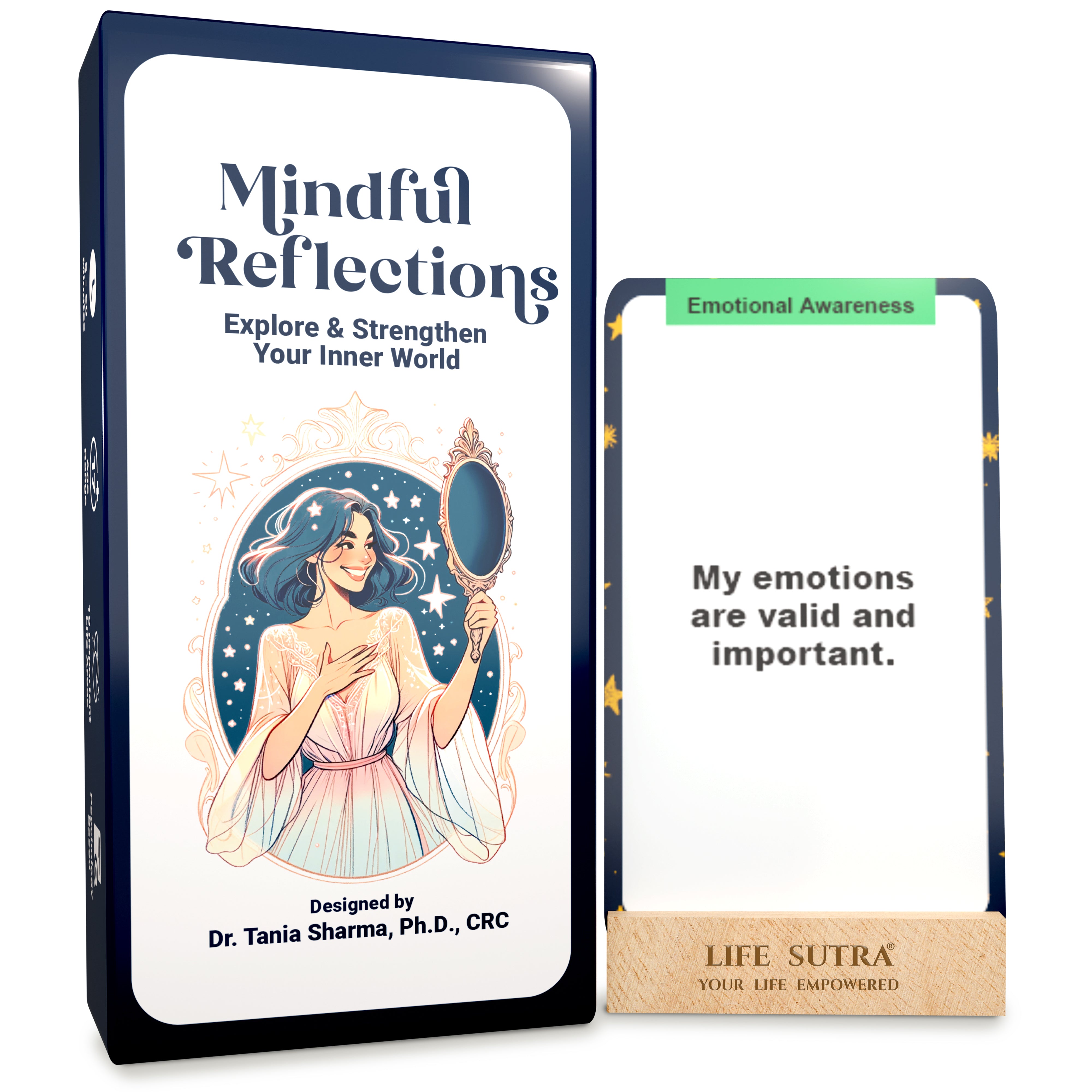 Life Sutra - Mindfulness Cards with Action Plans - Stress Relief Gifts for Men & Women - 80 Positive Affirmation Cards - Affirmation Cards Perfect For Stress Relief,