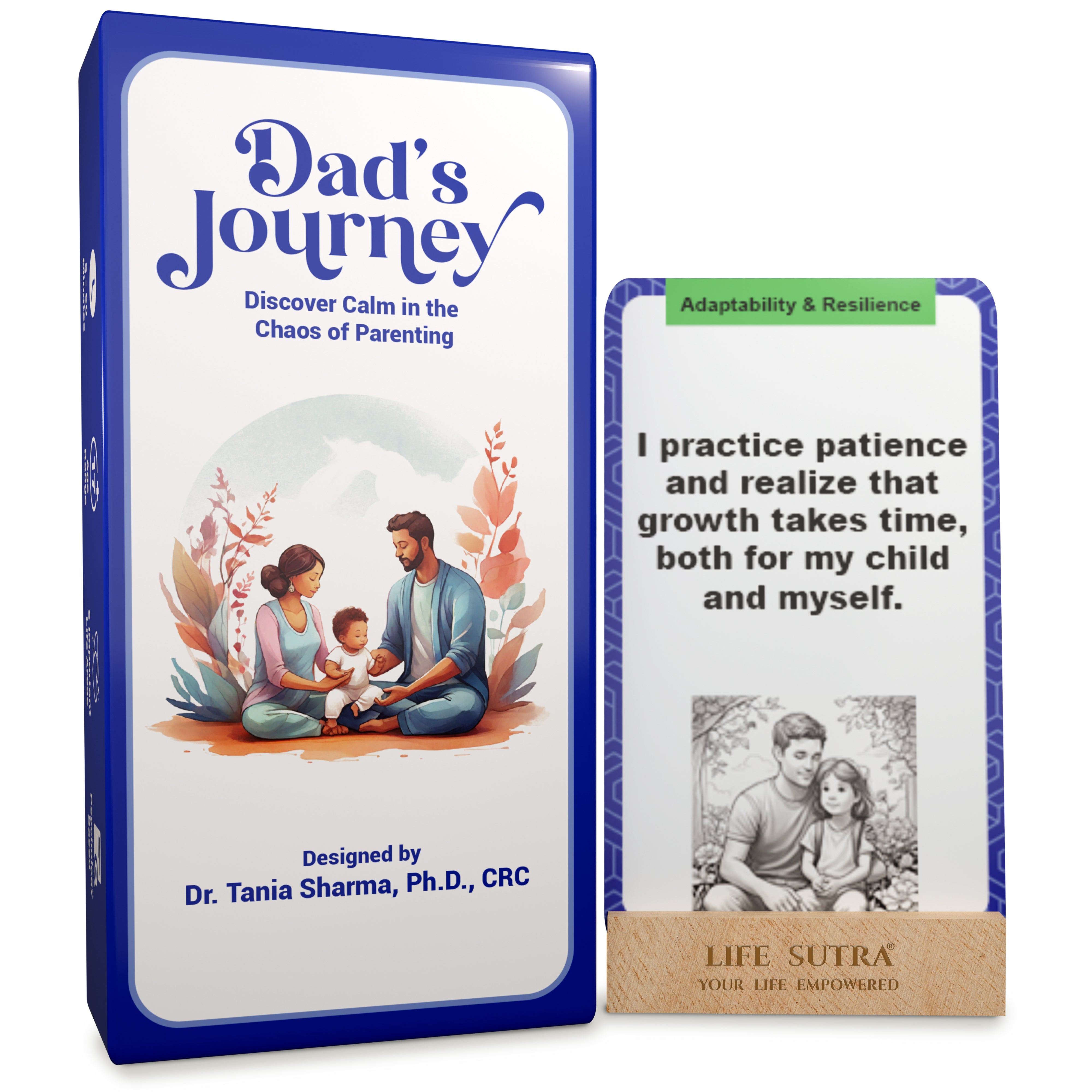 Life Sutra - Dad's Journey Daily Affirmation Cards for New Dads, 80 Positive Self Affirmation Cards for Encouraging and Parenting Support